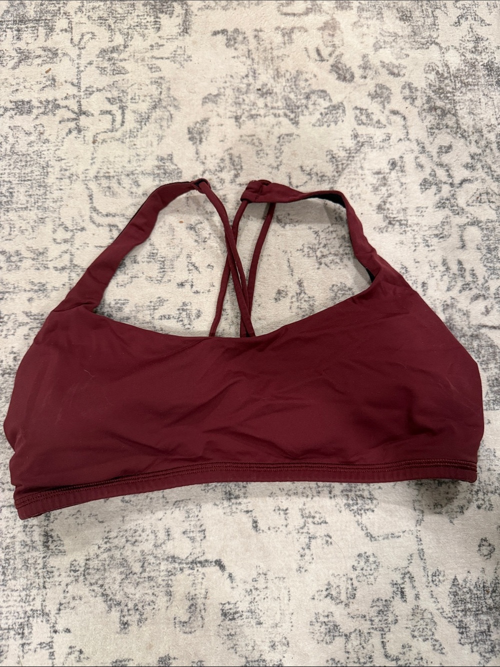 lululemon athletica Burgundy Strappy Sports Bra